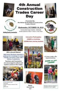 2018 Construction Trades Career Day Event,Northeast WI Building and Construction Trades Council
